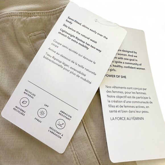 Athleta TREKKIE NORTH SHORT Birch Grey Plus Size 26 NWT - Picture 4 of 4